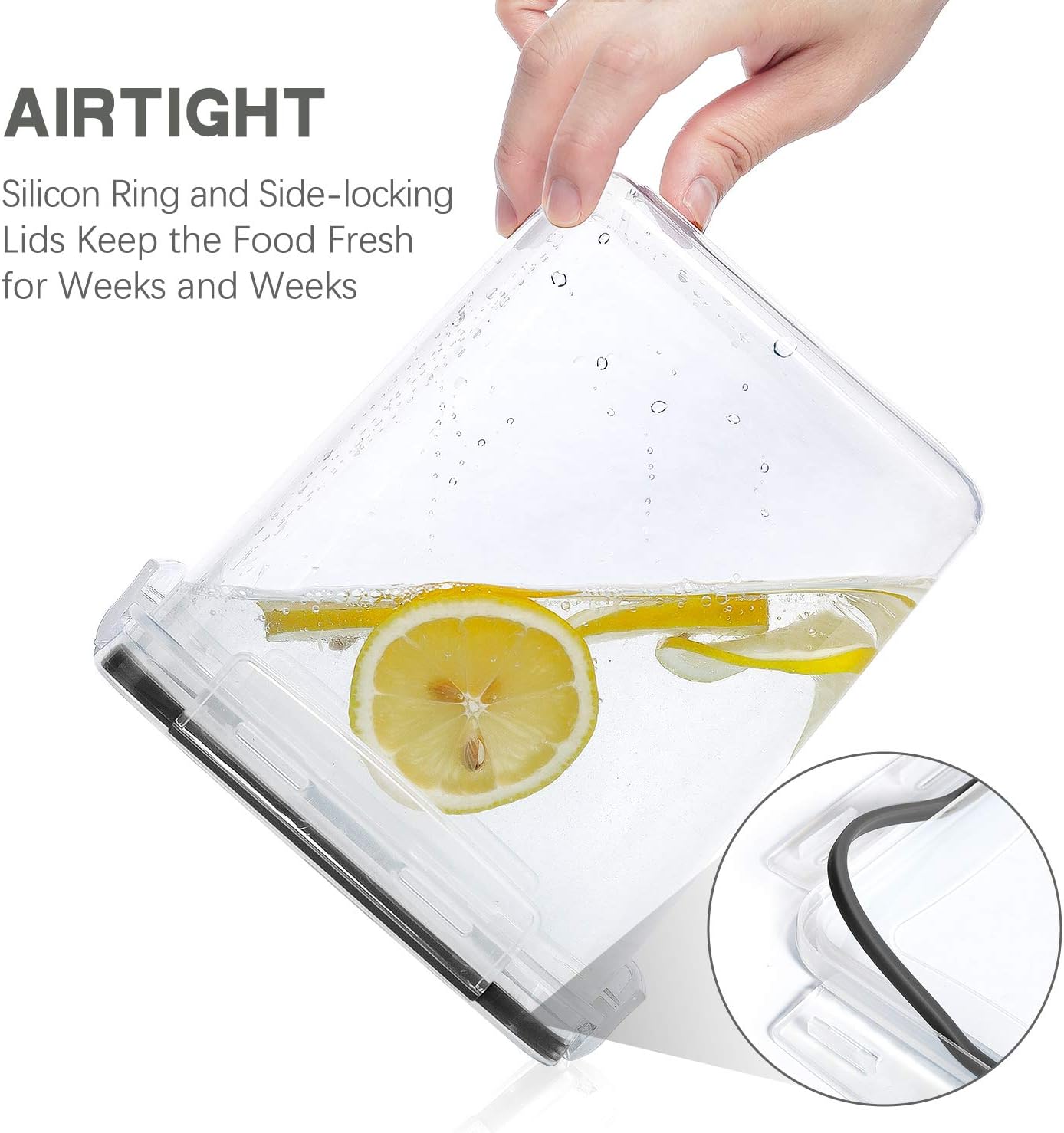 Air Tight Plastic Food Container 5.2L/ 4.7qt